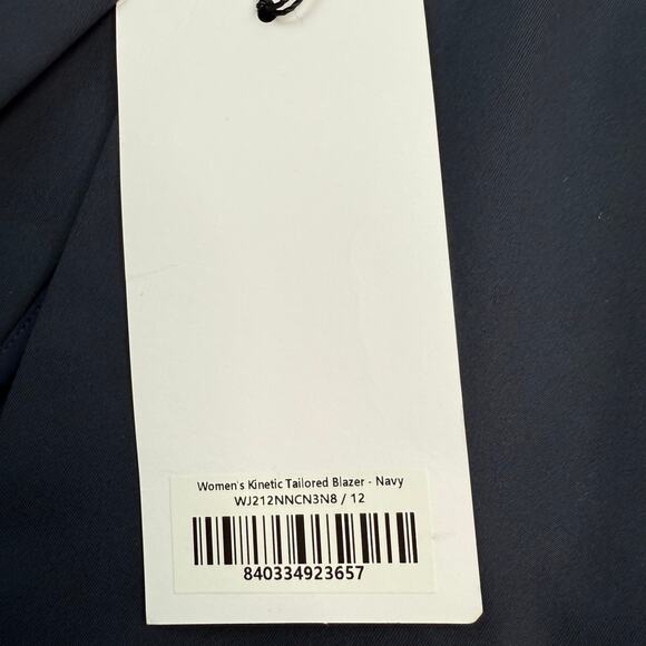 Ministry of Supply Women's Kinetic Tailored Blazer Navy Size 12 NWT - Picture 9 of 16